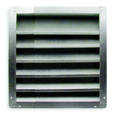 DAYTON 3C972 Louver, Intake, 18-24 In, Galvanized Steel