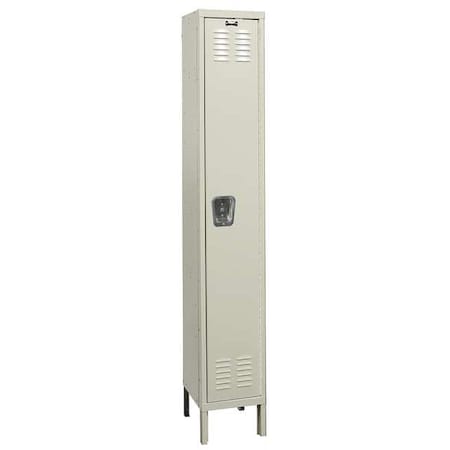 Hallowell U1258-1A-PT Wardrobe Locker, 12 in W, 15 in D, 78 in H, (1) Tier, (1) Wide, Tan