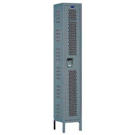 Hallowell U1288-1HDV-HG Wardrobe Locker, 12 in W, 18 in D, 78 in H, (1) Tier, (1) Wide, Dark Gray
