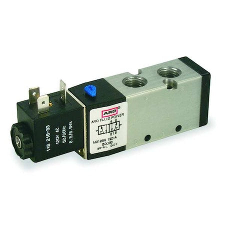 ARO M214SS-024-D Solenoid Air Control Valve, 1/2 In, 24V DC