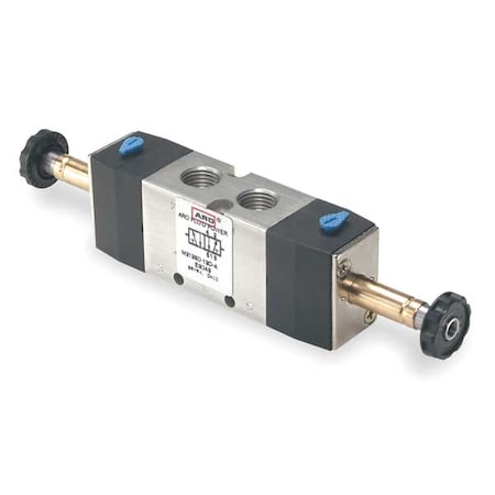 ARO M212SD-000-N Solenoid Air Control Valve, 1/4 In, 4-Way