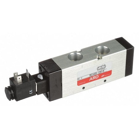 ARO M214SS-120-A Solenoid Air Control Valve, 1/2 In, 120V AC