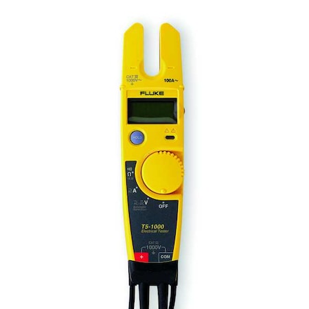 Fluke Fluke-T5-1000 NIST Digital Clamp Meter, LCD, 100 A, 0.5 in (13 mm) Jaw Capacity