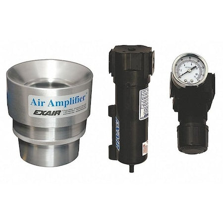 Exair 6240 Air Amplifier Kit, 0.75 In Inlet, 8.9 CFM