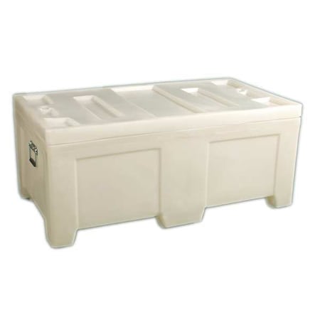 Myton Industries 4LMC1 Bulk Container 16.5 cu ft Volume Cap., 55 in L, 30 in W, 24 in H, Plastic, White