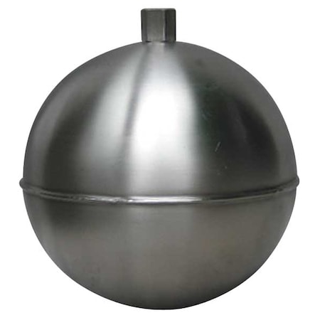 Naugatuck GR90S418HE Float Ball, Round, SS, 9 In