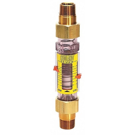 Hedland H625-616-R Flowmeter, 3/4 MNPT, 1-16 GPM