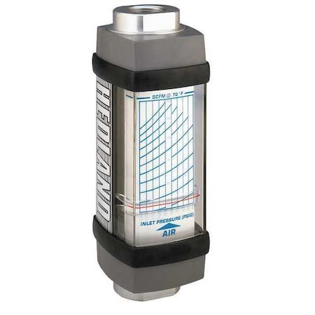 Hedland H671A-025 Flowmeter, SCFM / L/SEC 3.0 - 25 / 2-12