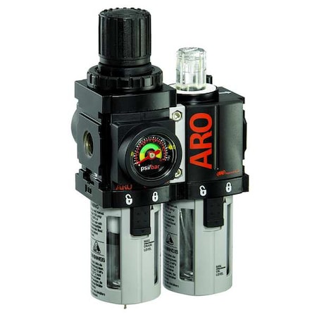 ARO C38351-600 Filter/Regulator/Lubricator, 0 to 140 psi