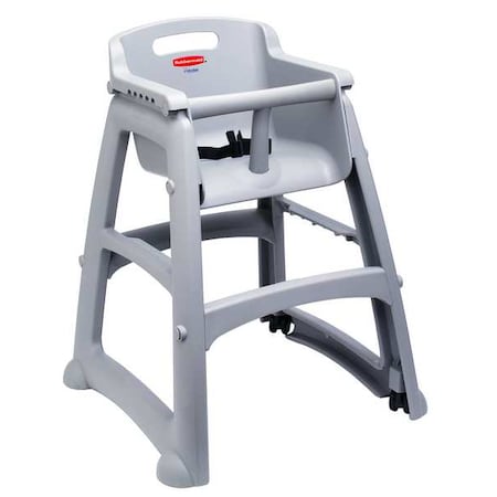 Rubbermaid Commercial FG780508PLAT Youth High Chair, Platinum, Include Wheels
