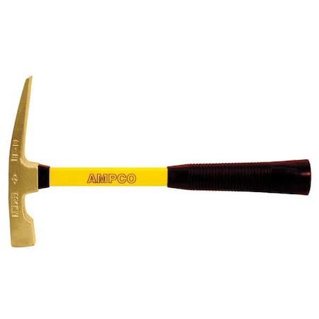 Ampco Safety Tools H-10FG Bricklayers Hammer, 48 Oz, Nonsparking