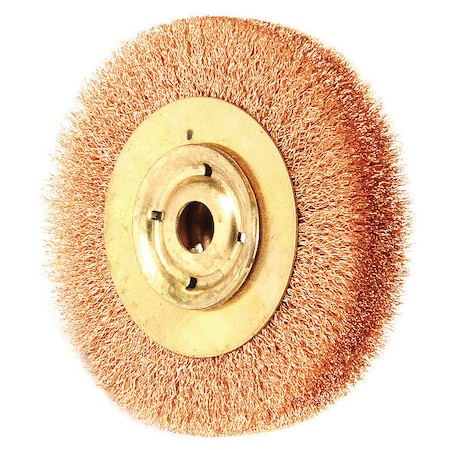 Ampco Safety Tools WB-44B Crimped Wire Wheel Wire Brush, 6