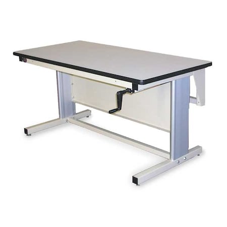 PRO-Line EL7230P Hand Crank Ergo-line Work Bench, Laminate, 72