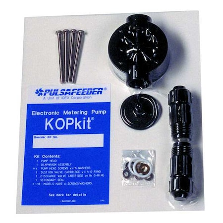 Pulsafeeder K3KTC1 Pump Head Repair Kit, PTFE;PVDF, 12 gpd