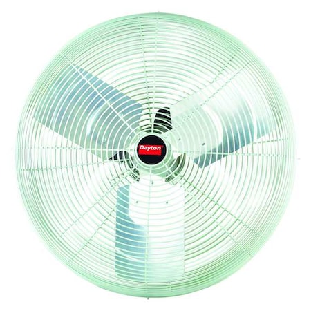 DAYTON 4VAC3 High Ambient Air Circulator, Ceiling, IBeam, Pedestal, Wall Mount, 20 in Blade Dia, 115V, 4,700 cfm