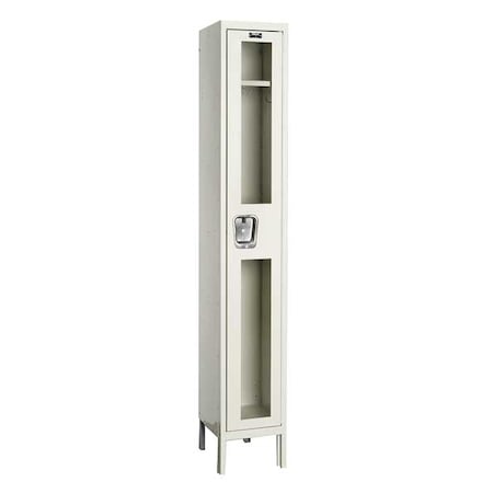 Hallowell USV1288-1PT Wardrobe Locker, 12 in W, 18 in D, 78 in H, (1) Tier, (1) Wide, Tan