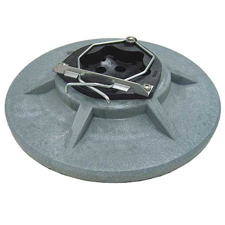 Nobles 4037174 Pad Driver, 12 1/8 in Dia, Gray