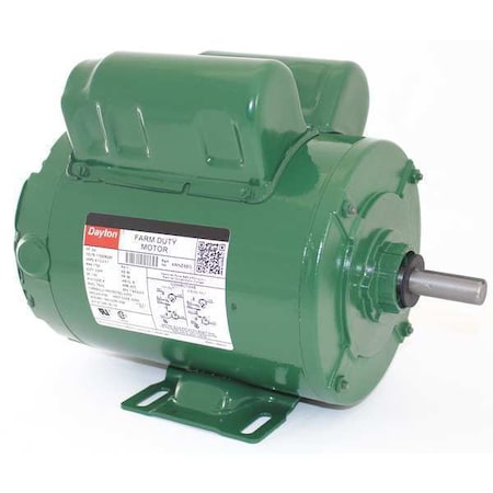 DAYTON 4WNZ6 Agricultural Fan Motor, Capacitor-Start/Run, 3/4 HP, 115/208-230V AC, 1,725 Nameplate RPM, 56 Frame