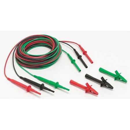 Fluke TL1550B Test Lead Kit, 8.6 ft. L, 20A, 5kVAC