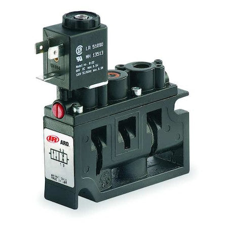 ARO A222SS-024-D Solenoid Air Control Valve, 1/4 In, 24V DC