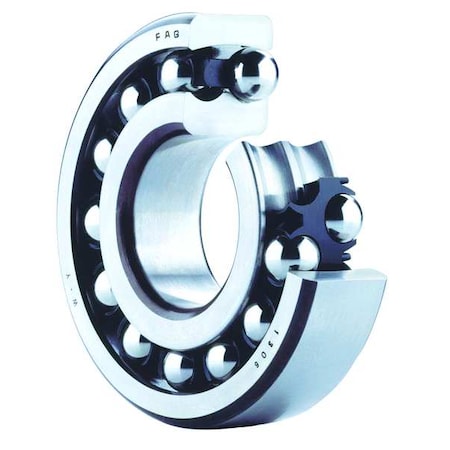 FAG Bearings 2203-2RS-TVH Self-Aligning Radial Ball Bearing, 2203 Industry Number, Double Sealed Closure, 17 mm Bore Dia