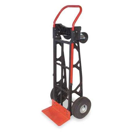 DAYTON 4ZJ32 Cnvrtbl Hand Trk, 50 in, 21 in, Nylon, 600 lb
