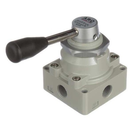 ARO M513LR Manual Air Control Valve, 4-Way, 3/8 in NPT