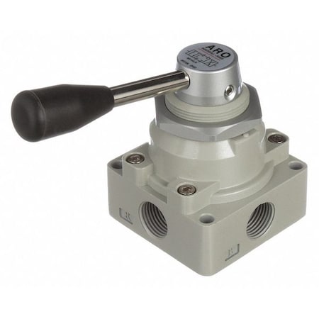 ARO M514LR Manual Air Control Valve, 4-Way, 1/2 in NPT