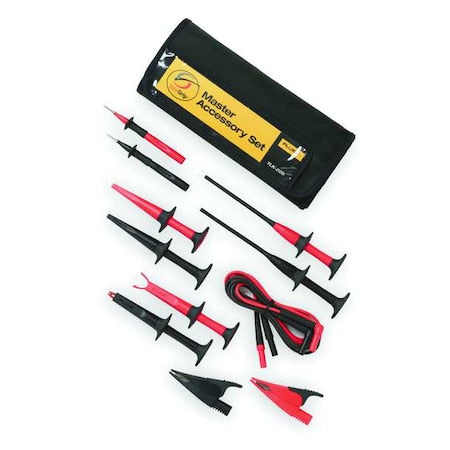 Fluke Fluke-TLK-225 Test Lead Kit, 1000V, 10A, PP, 51/4 ft