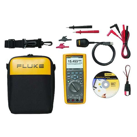 Fluke FLUKE-287/FVF Digital Multimeter, 1,000 V Max DC, 0 V Max AC, TRMS, 50,000 Instrument Counts