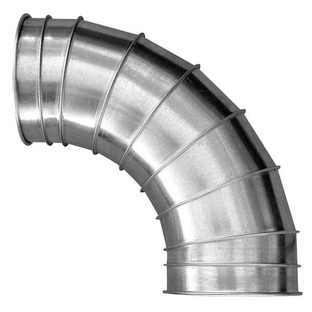 Nordfab 8040400034 Round 45 Degree Elbow, 16 in Duct Dia, Galvanized Steel, 22 ga GA, 26-1/2