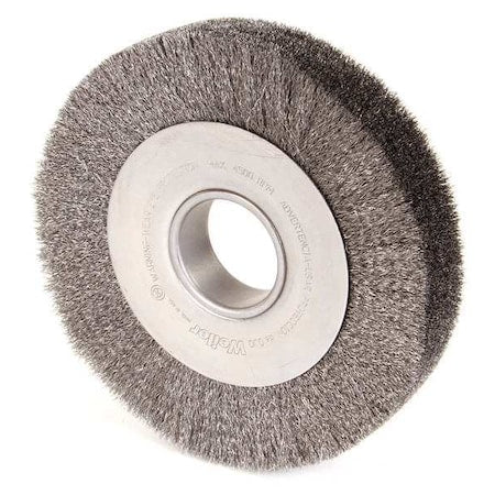Weiler 90771 Crimped Wire Wheel Wire Brush, Arbor, 8