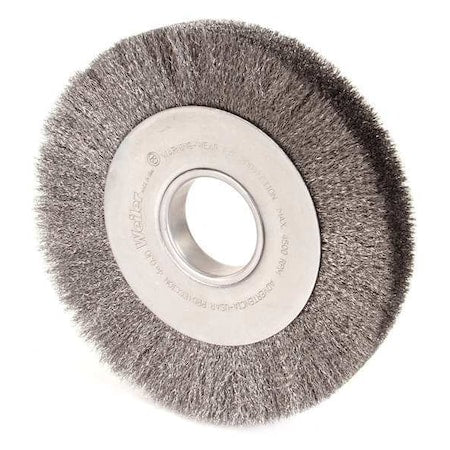 Weiler 90772 Crimped Wire Wheel Wire Brush, Arbor, 8