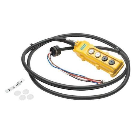 Harrington MP1DSS278110 Pendant, 4 Button, 6 ft. Cable Drop