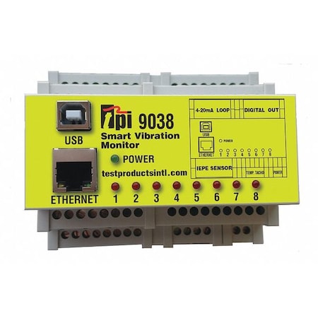 Test Products Intl 9038 Vibration Meter, +/-5%Acc, No Display