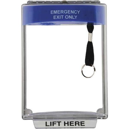 Dortronics 6510/COV/SR Pull Station Guard, Polycarbonate, Flush Mount, 7 1/4 in W x 10 1/4 in H x Clear