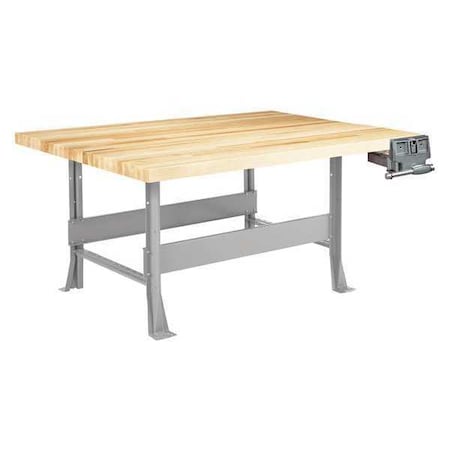 Diversified Spaces WBML2-1V Work Station, Gray/Maple, 32-1/4