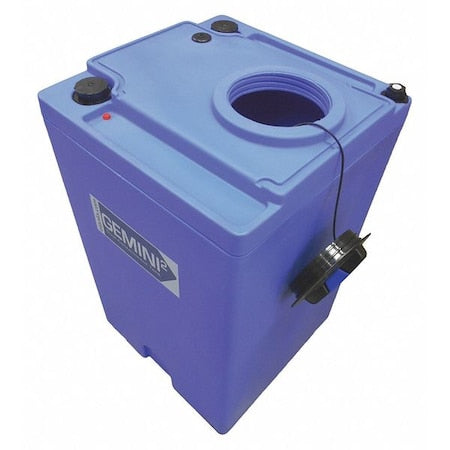 Peabody Engineering 01-30068 Storage Tank, Double Wall Square, LDPE 1.9, Blue, 70 Gal