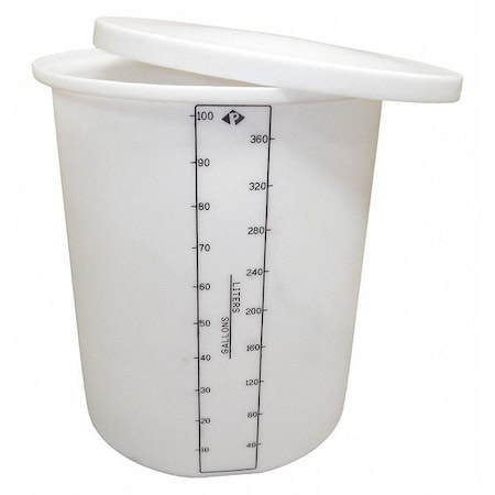 Peabody Engineering 01-28967 ProChem Process Chemical Storage Tank, Vertical, Open Top, 100 gal.