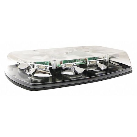 Ecco 5587CAC Mini Lightbar, LED, Amber/Clear, 15
