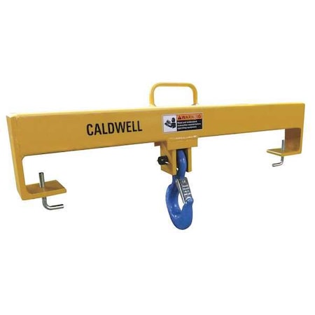 Caldwell 10F-5-36 Forklift Beam, Fixed Hook, Cap 10,000 lb
