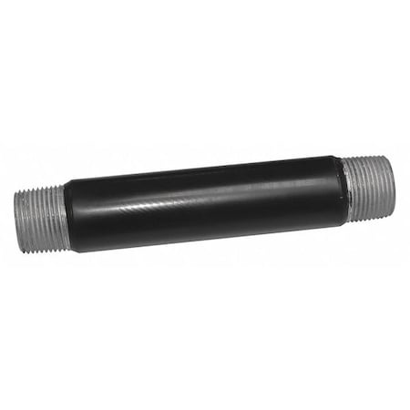 Calbond PV2510CN00 RMC Nipple, 2-1/2 in, Threaded, PVC, PVC Coated, Black