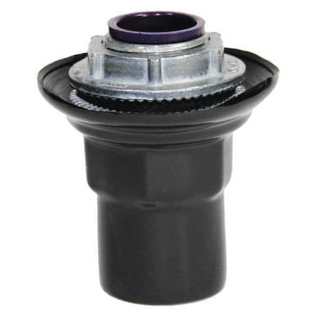Calbond PV2000ST6 RMC Grounding Hub, 2 in, Push-On; Threaded, PVC, PVC Coated, Black