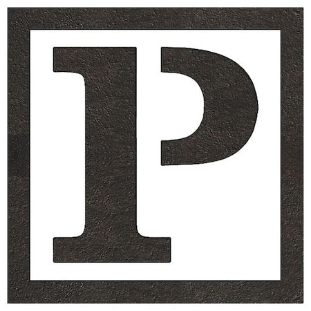 RAE STL-108-54826 Pavement Stencil, Letter, Parking Lot Symbols, 48 in Character Height, Not Applicable Font, White