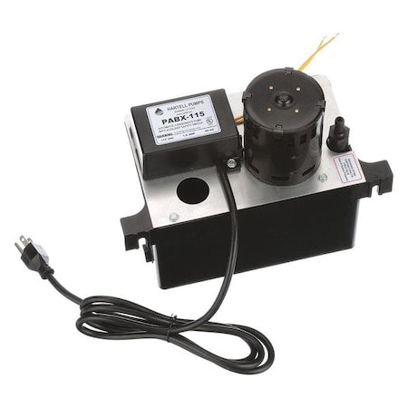 Hartell PABX-115 Condensate Pump, 1/20 HP, 115V, 1.6A, 128W