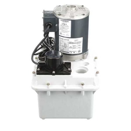 Hartell LTS-1 Sink Drain Pump System, 8 ft, 1/3 hp, 115V AC