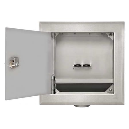 GUY Gray 82647 Dialysis Box One Valve Hole (Less Valve) Locking Door