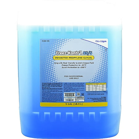 Nu-calgon 4188-06 Freeze Protectant, Blue, 5 gal, Pail