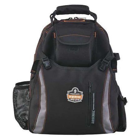 Ergodyne 5843 Tool Backpack, Black, 1200D Ballistic Polyester, 4 Molded ABS Plastic (Bases), 26 Pockets
