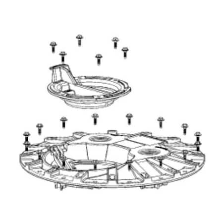 Liberty Pumps K001127 Cover, 24 in Dia, 4 in H, Polypropylene